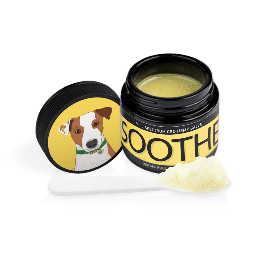 SOOTHE for Dogs Crafted with Full Spectrum Hemp Extract, manuka honey, ginger, and arnica, SOOTHE delivers focused relief for dogs with delicate or allergy-sensitive